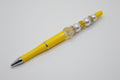 Pen, Yellow with Yellow Flowers and White Beads – product view 1 by LV Homemade