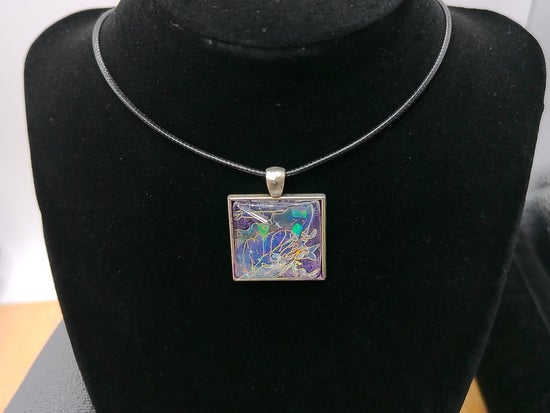 Square Butterfly Wing Pendant – product view 2 by LV Homemade