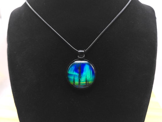 Aurora Borealis Necklace – product view 2 by LV Homemade