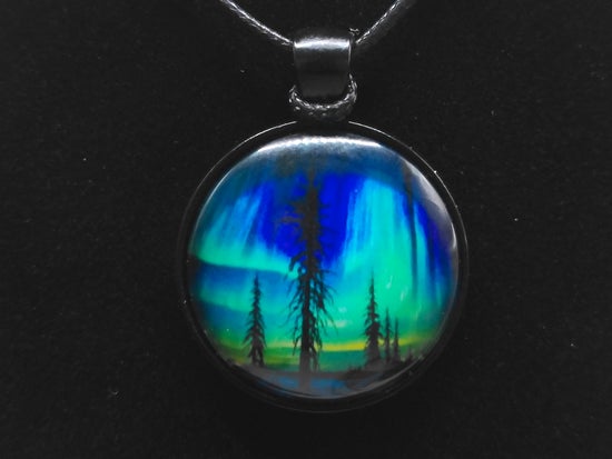 Aurora Borealis Necklace – product view 3 by LV Homemade
