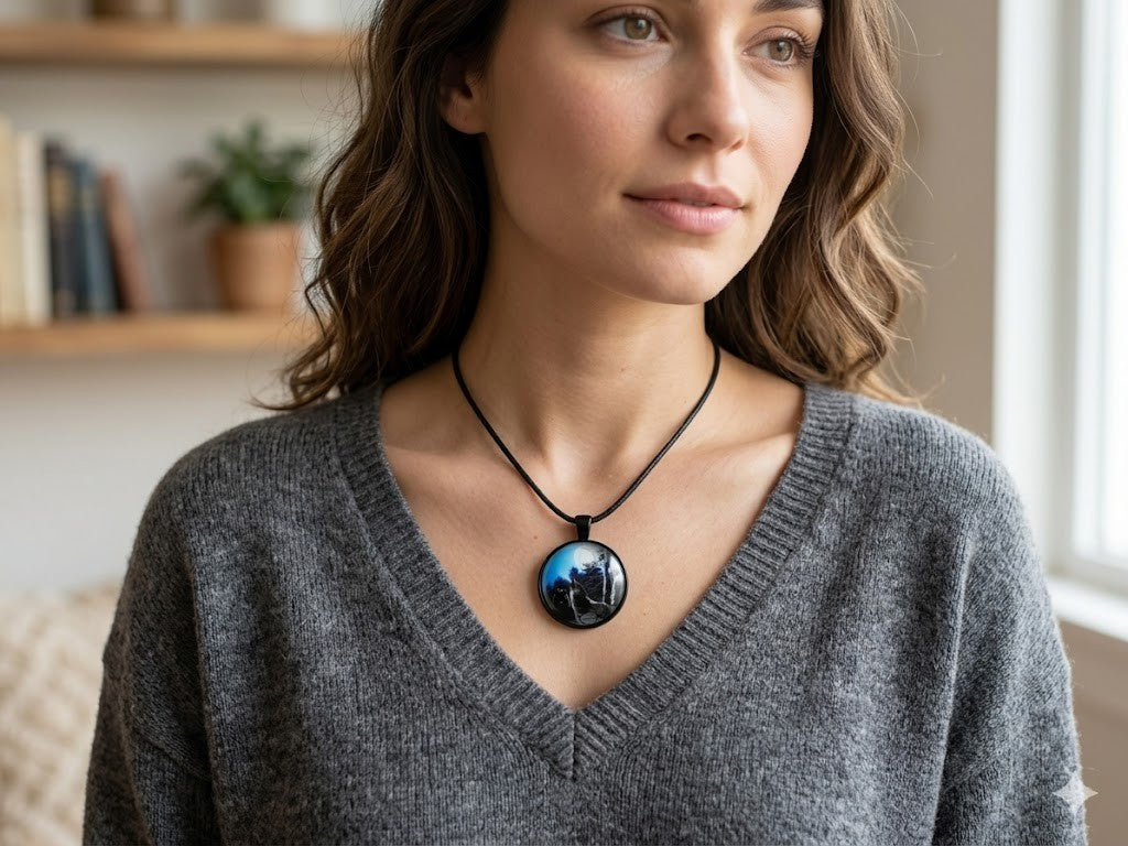 Lunar Howl Pendant – product view 1 by LV Homemade