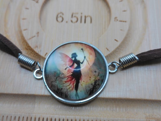 Fairy Glow Brown Suede Bracelet