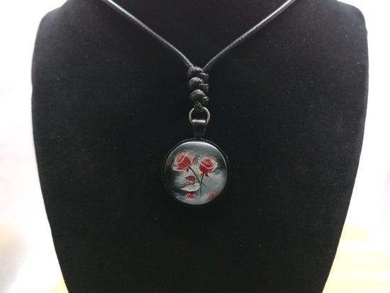 Crimson Rose Necklace