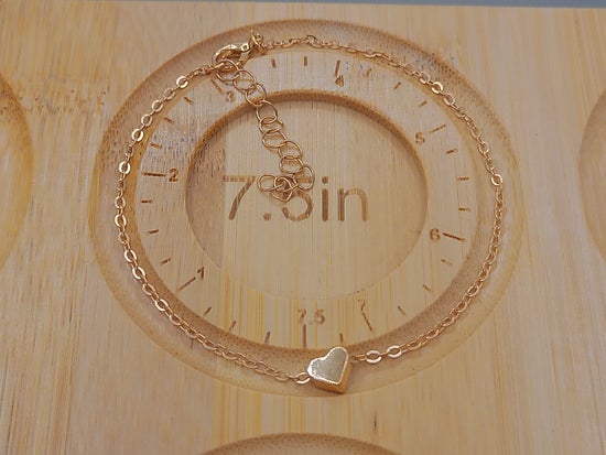 Golden Heart Anklet
