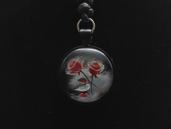 Crimson Rose Necklace