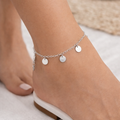 Silver Echo Anklet – product view 1 by LV Homemade