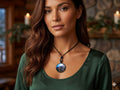 Lunar Twin Wolves Pendant – product view 1 by LV Homemade