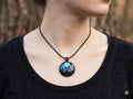 Moonlit Wolf Howl Pendant – product view 1 by LV Homemade