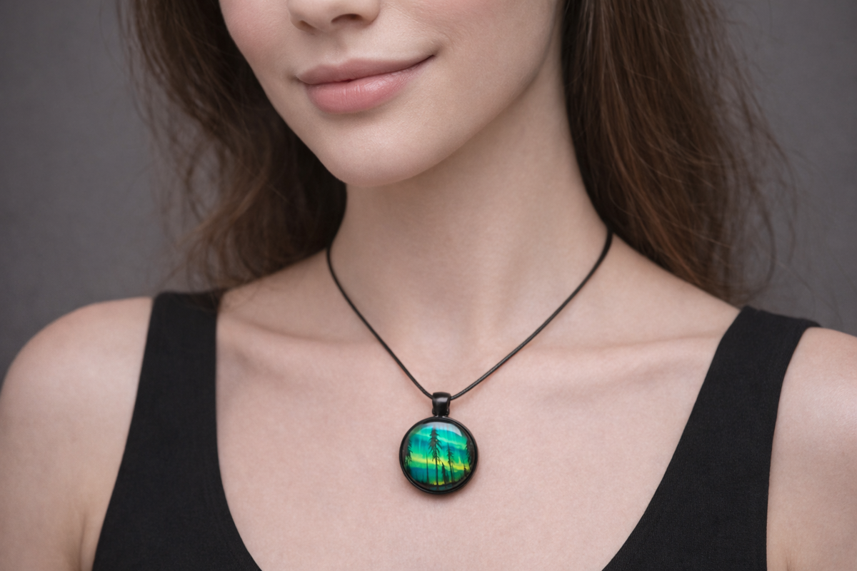 Celestial Pines Pendant – product view 1 by LV Homemade