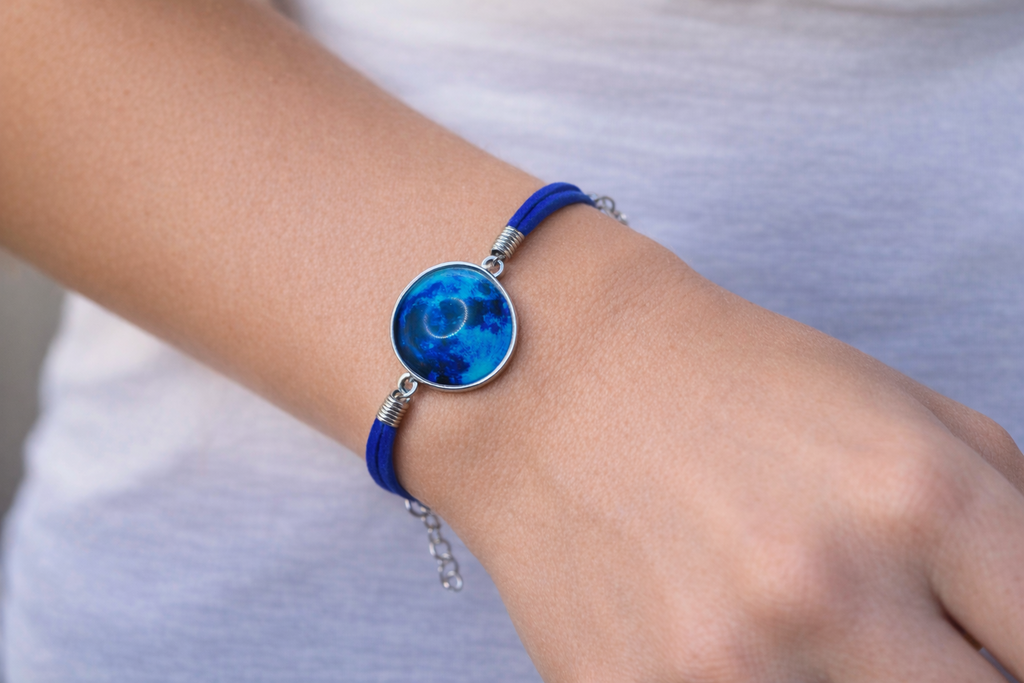 Blue Moon Bracelet – product view 1 by LV Homemade