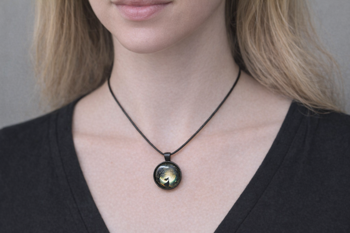 Moonlit Embrace Necklace – product view 1 by LV Homemade