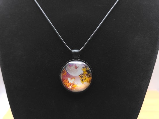 Autumn Moonlight Necklace – product view 2 by LV Homemade