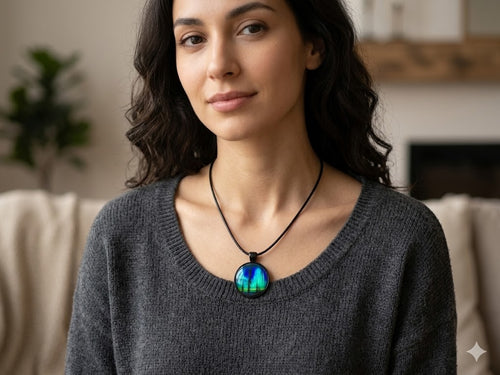 Aurora Borealis Necklace – product view 1 by LV Homemade