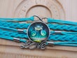 Blue Dandelion Love Bracelet – product view 2 by LV Homemade