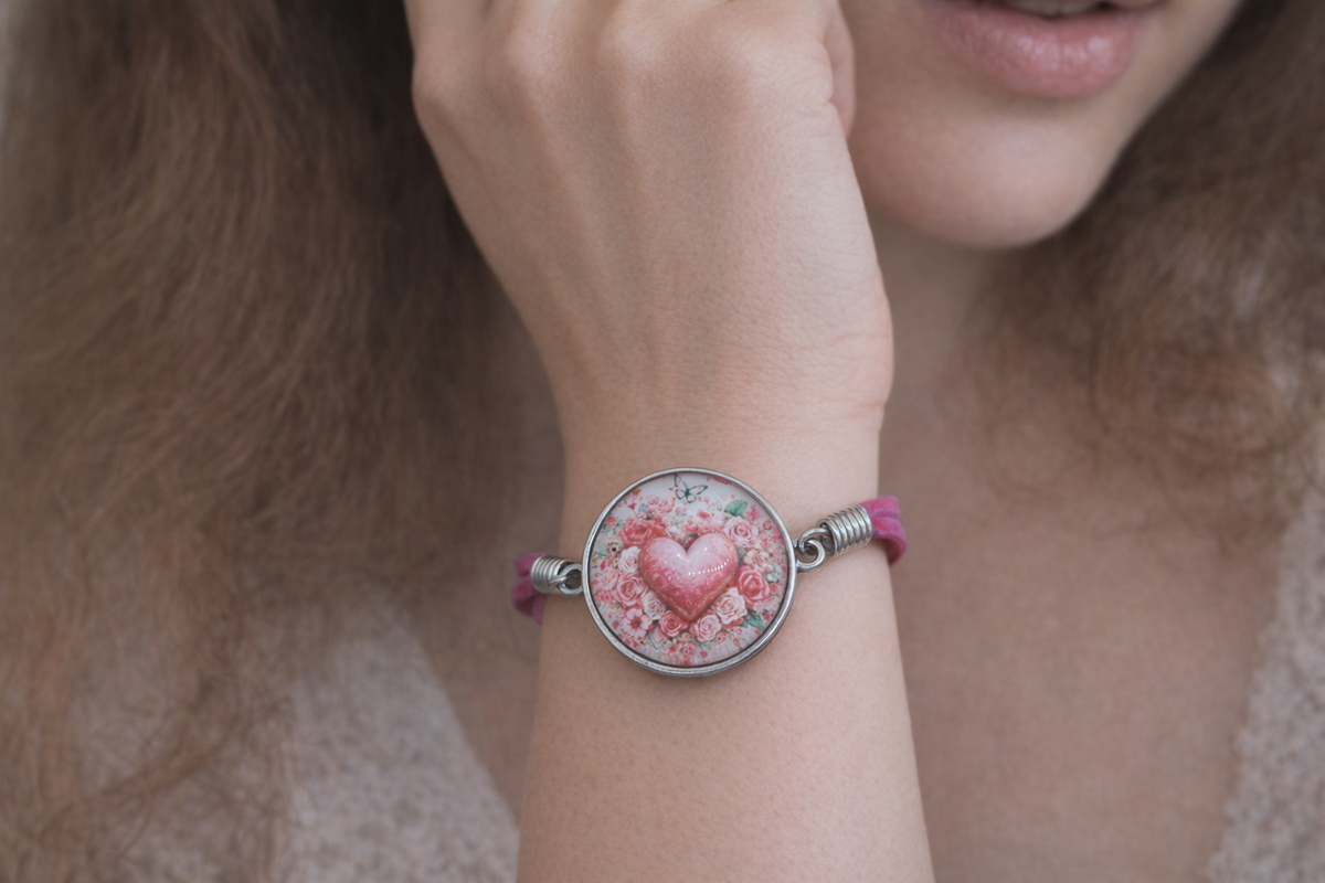 Heart of Roses Bracelet – product view 1 by LV Homemade