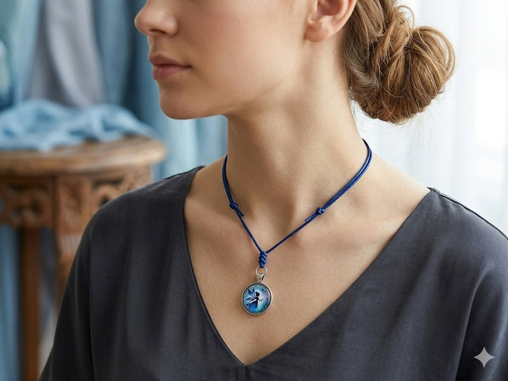 Azure Fairy Grace Cabochon – product view 1 by LV Homemade