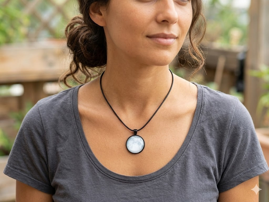 Full Moon pendant – product view 1 by LV Homemade