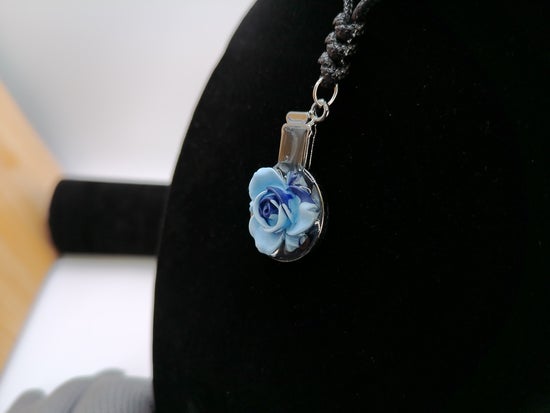 Blue Rose in Vial – product view 2 by LV Homemade
