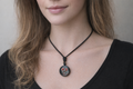 Crimson Rose Necklace – product view 1 by LV Homemade
