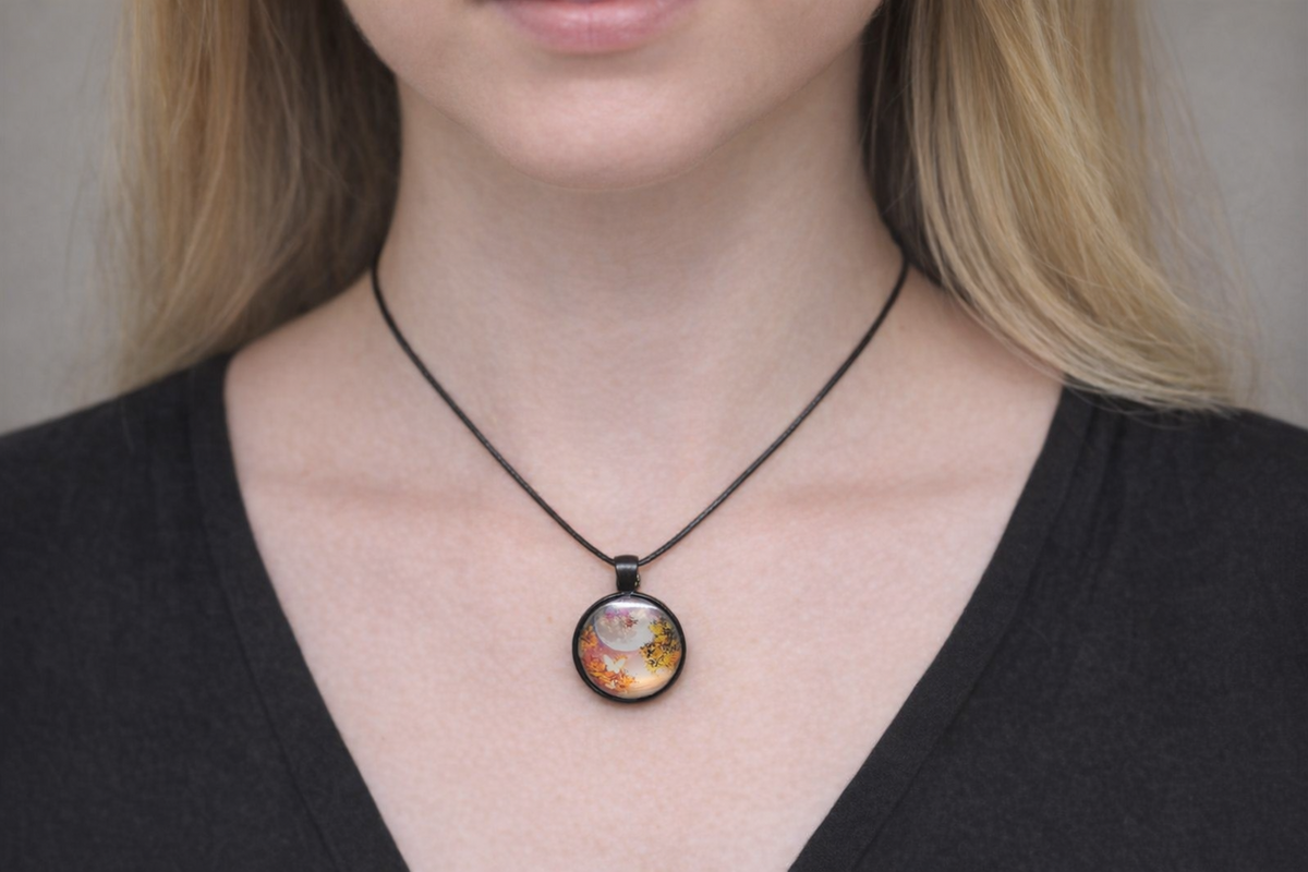 Autumn Moonlight Necklace – product view 1 by LV Homemade