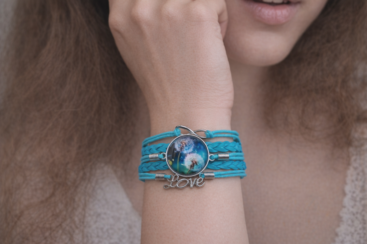 Dandelion Sky Bracelet – product view 1 by LV Homemade